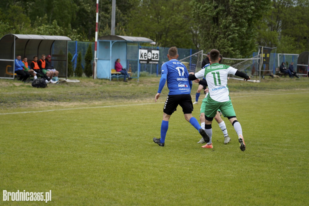 Gol Brodnica wysoko przegrywa w Grudziądzu